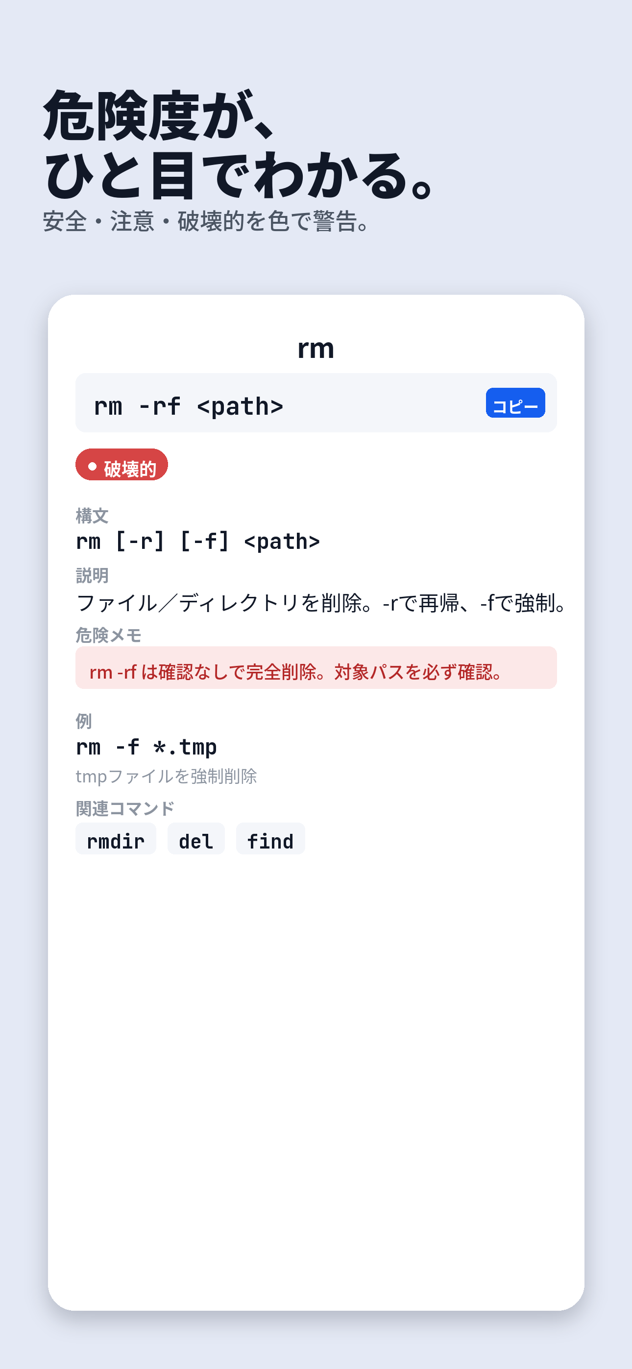 詳細 & 危険度