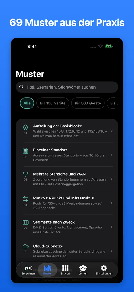 69 Muster aus der Praxis