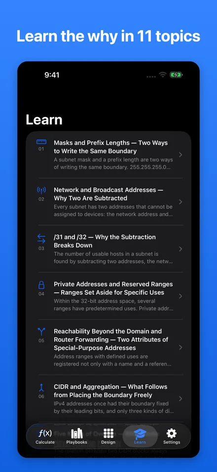 Learn the why in 11 topics