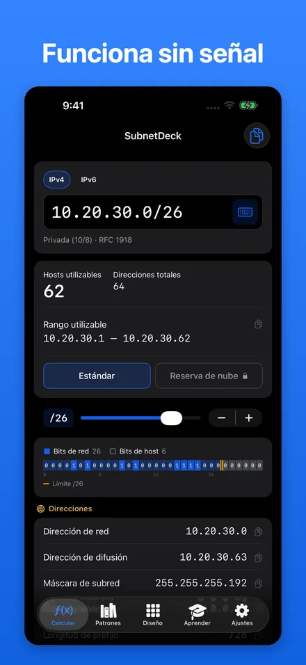 Funciona sin señal