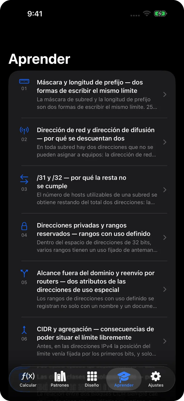 Lista de los 11 temas con títulos y resúmenes