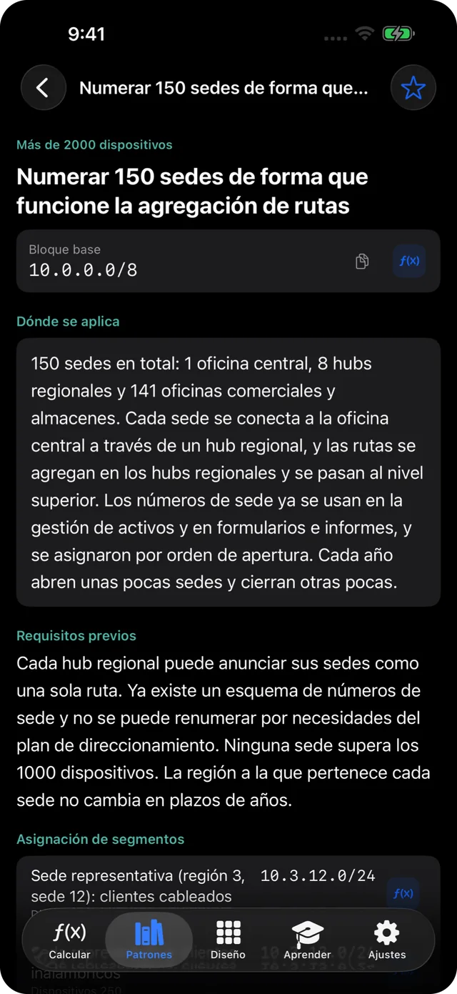 El patrón gratuito sobre numerar 150 sedes para que funcione la agregación de rutas