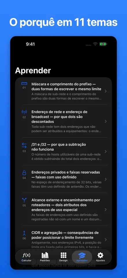 O porquê em 11 temas