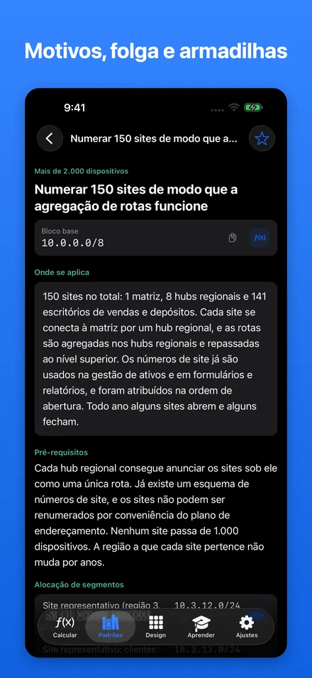 Motivos, folga e armadilhas